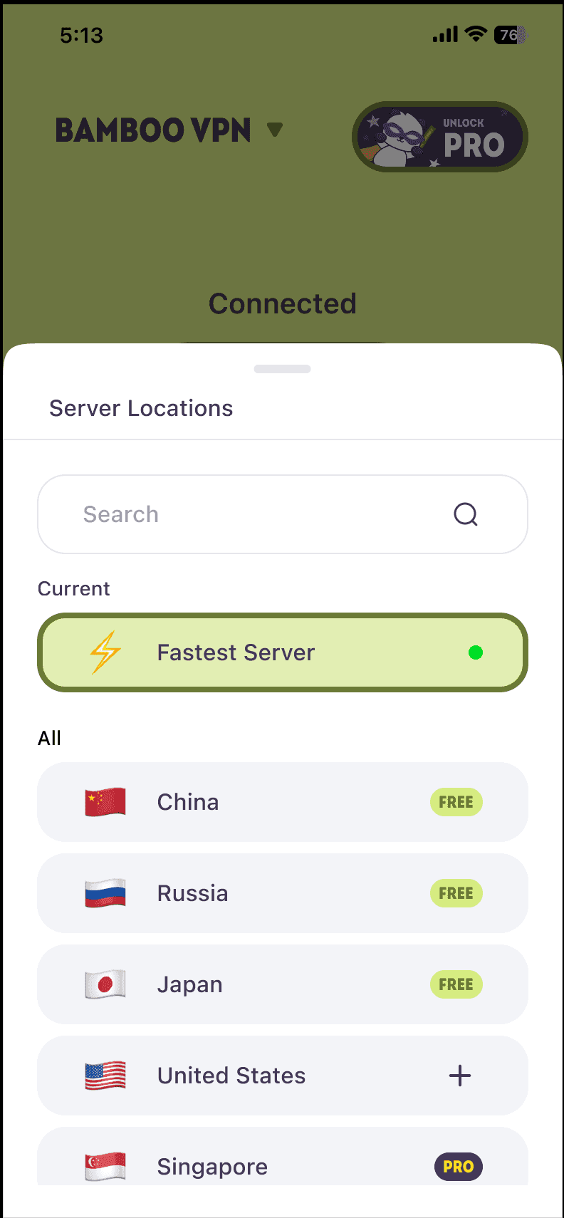 Server list